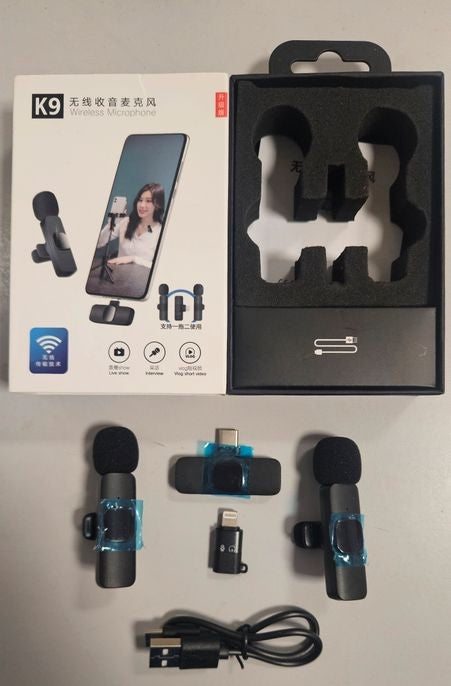 🎙️ Micro-Cravate K9™ Sans Fil 2-en-1  – Obtenez enfin un son PRO… sans réglages, sans bruit, sans stress.✨