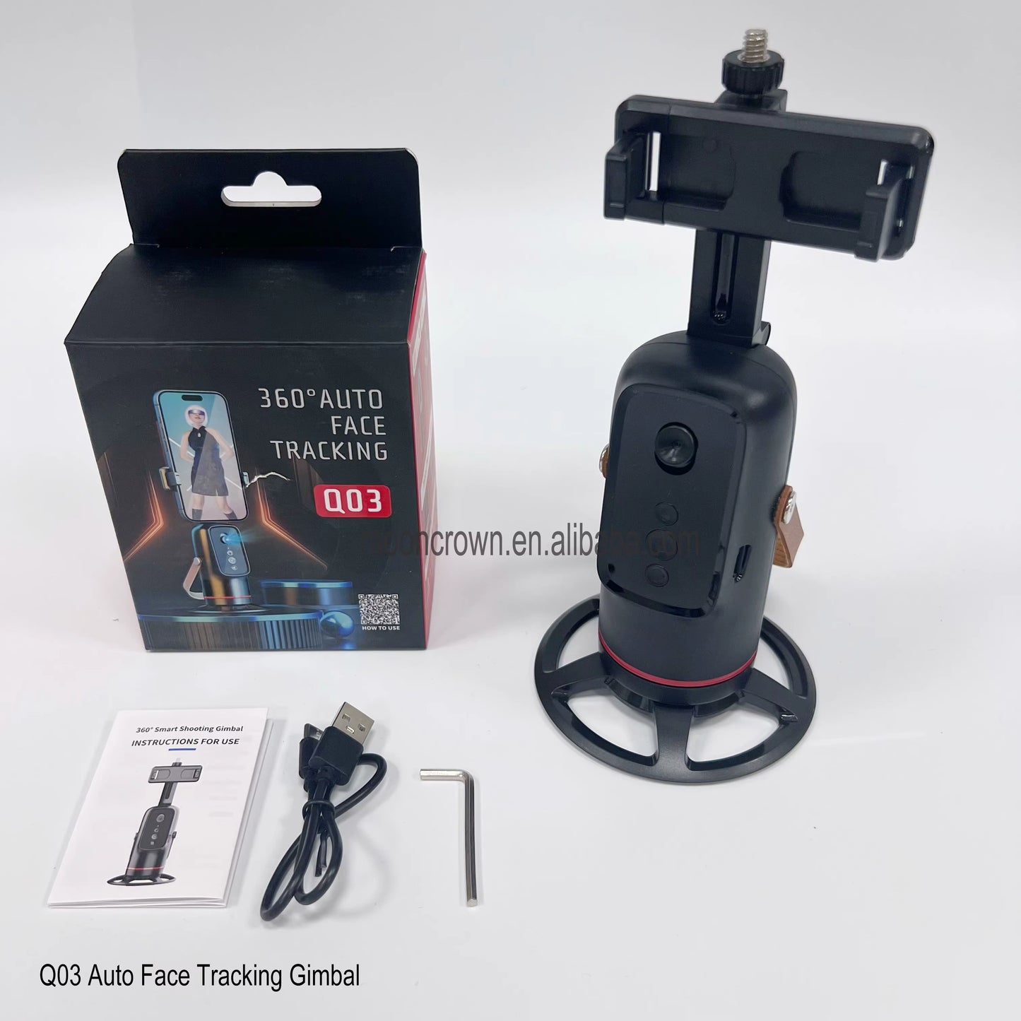 Trépied Intelligent Q03 360° à Suivi Auto : L'IA Qui Vous Garde Toujours au Centre de l'Action.