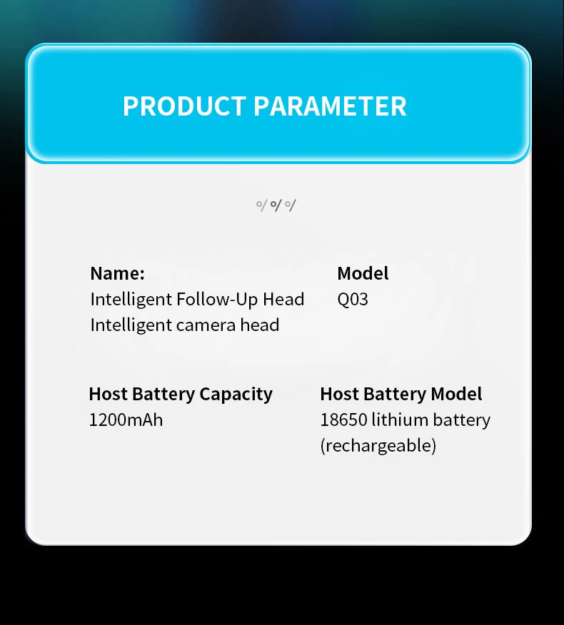 Trépied Intelligent Q03 360° à Suivi Auto : L'IA Qui Vous Garde Toujours au Centre de l'Action.