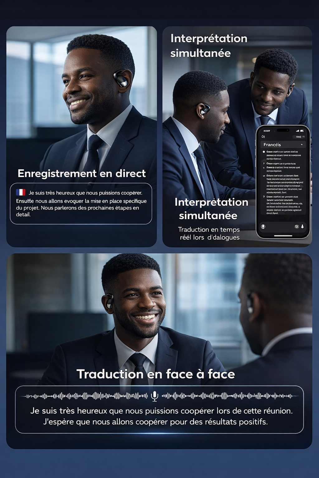 🎧 Écouteurs de Traduction Instantanée – Voyage, Business & Apprentissage Sans Limite🚀